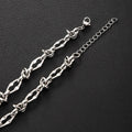 Stainless Steel Water Proof Bracelet for Men Women Irregular Chain Link with Knot Adjustable Extension Chain Trendy Jewelry