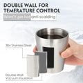 Stainless Steel Cups 10oz 6oz Camping Mugs 4pcs Reusable Premium Metal Cup Double Wall Drinking Tumbler for BBQ Home Drink Tools