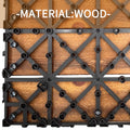 30PCS Outdoor Ground Decoration Of Household Splicing Solid Wood Flooring, Terrace, Courtyard, Balcony Renovation