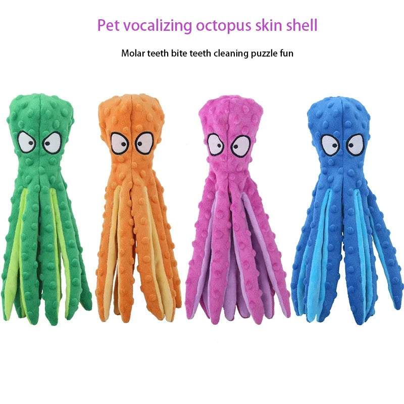 Soft Plush Dog Squeaky Toy Bite Resistant Molar Chew Doll Interactive Sound Pet Toy Puppy Anxiety Relief Boredom Relief Companio