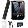 128GB MP3 Player Bluetooth Hi-Fi Music Player 2.4 Inch Touch Screen MP3 Walkman Built-in Speaker Video Recorder Camera MP3