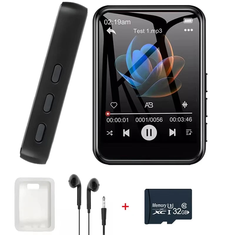 128GB MP3 Player Bluetooth Hi-Fi Music Player 2.4 Inch Touch Screen MP3 Walkman Built-in Speaker Video Recorder Camera MP3