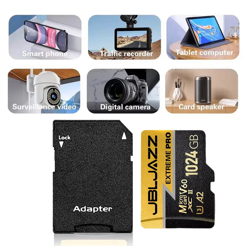 Original High-Speed 64GB Micro TF SD Card Class 10 512GB 256GB 128GB SD Memory Card TF Flash Card for Switch Smartphone And PC