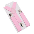 Solid Color Kids Suspenders with Fashion Children Boys Braces Girls Elastic Adjustable Suspenders Baby Wedding Ties Accessories