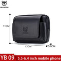 BULLCAPTAIN  MEN'S Leather BELT WAIST Bag Military Fanny PACK Molle Small Money Phone WAIST PACK Bum Pouch PURSE
