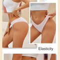 6pcs Cotton Women's Lingerie M-XXL Solid Seamless Panties Sexy Breathable Low-Waist Briefs Female Soft Comfortable Underpants