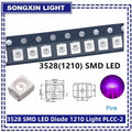 100pcs/lot 3528 1210 Diode SMD LED Diodes Kit Green RED WARM White ICE Blue Yellow Pink Purple-UV Orange rgb PLCC-2 High Quality