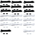 1/2/4 pairs Semicircle No Tie Shoelaces Elastic Sneakers shoelace Metal Lock Lazy Laces for Kid and Adult One size fits all shoe