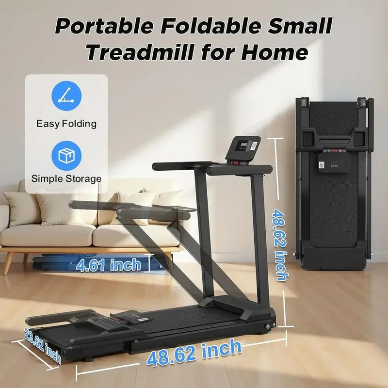 Ultra - Quiet 2.5HP Electric Treadmill with Handles - View 5 | SAMAG