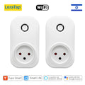 LoraTap Wifi Socket Israel Plug Outlet 16A Energy Consumption Monitoring Tuya Smart Life App Remote Control Home Assistant Alexa