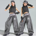 Korean Fashion Kids Hiphop Dance Clothes Set Hooded | SAMAG