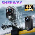 Mini WIFI Aciton Camera EIS Magnetic 4K Tumble Sports Camera POV Portable Bodycam with Charging Case Waterproof Vlog 32G Card