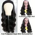 38 Inch Body Wave Headband Wig for Women Human Hair Wear and Go Brazilian Virgin Full Machine Human Hair 220 Density