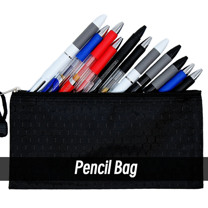 A4/A6 Pencil Bag Zipper Pouch Document Puzzle Bag Waterproof Zip File Folders Pencil Case Storage Bags School Office Supplies