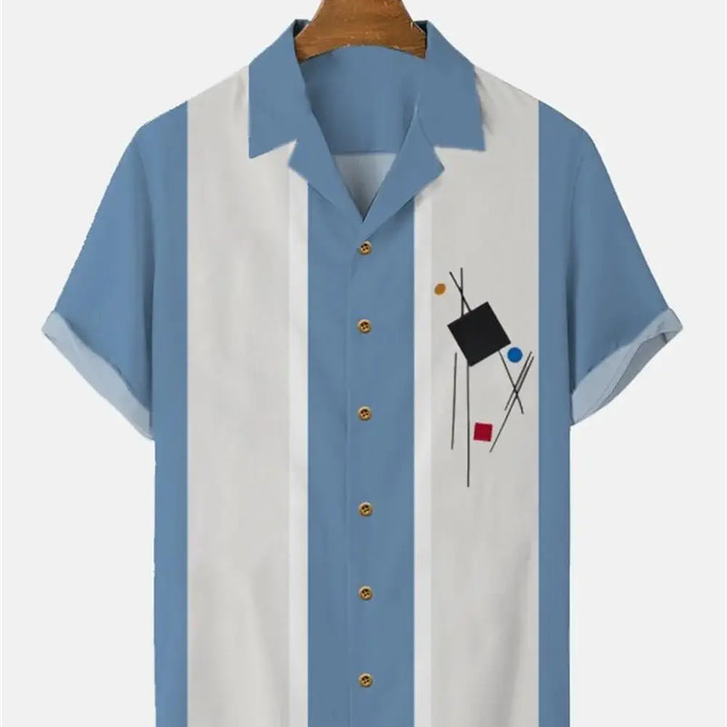 Stripes Simple Casual Dress Shirts European Size Men's | SAMAG