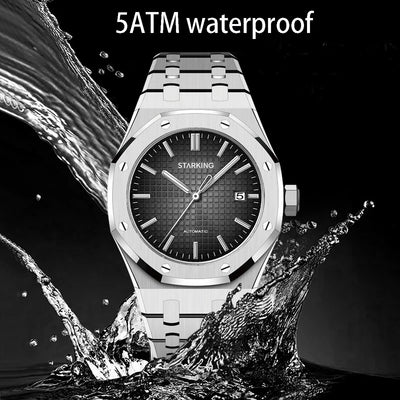 314 Steel Case Luxury Watches For Men Mechanical, Sapphire Glass Watch Mirror, Stainless 50m Waterproof Am0533 | SAMAG