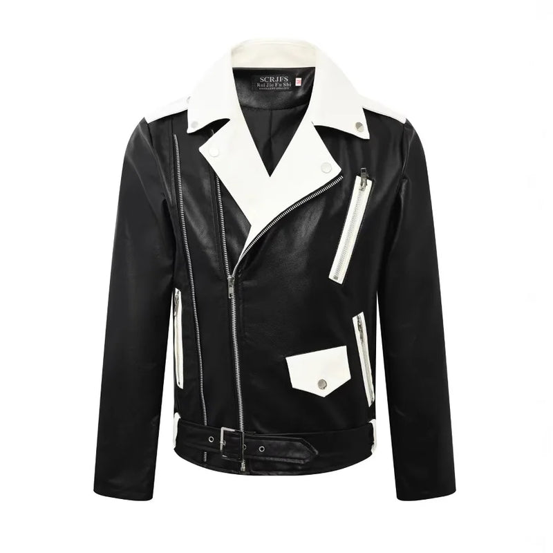 2025 New Style Stylish Leather Jacket for Men - Spring/Autumn New Leather Casual Baseball Shirt for Men - Motorcycle Jacket