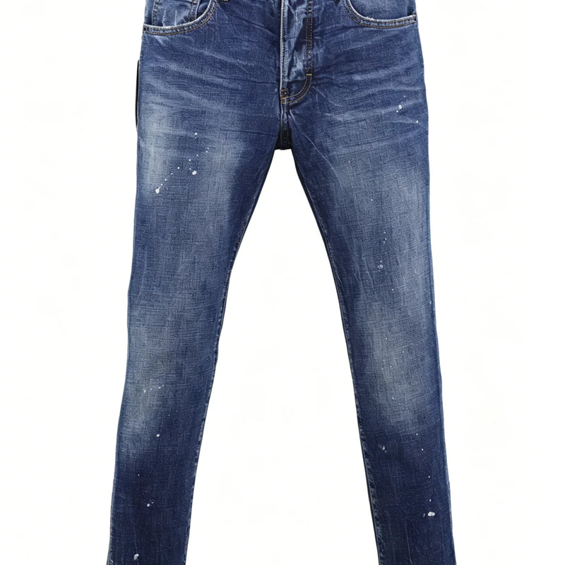 6057 Four Seasons New Men's Wear Washed Ripped Patch | SAMAG