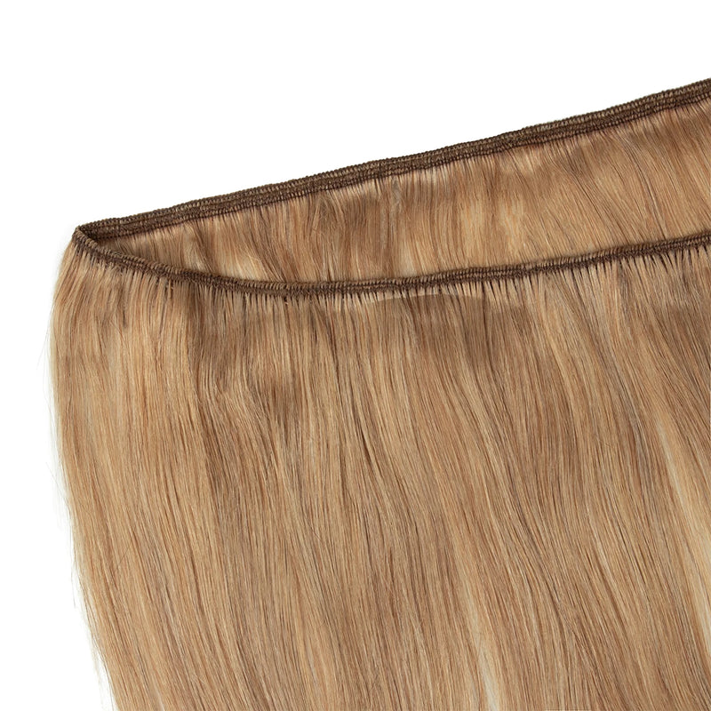 Natural Human Hair Sew-in Double Weft Extensions 50G 12-22 Inch Machine-Remy Full Head Bundle for Hair Extensions