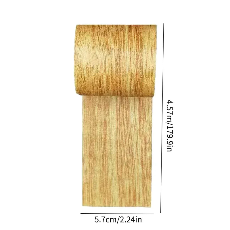 4.5M/Roll Realistic Wood Grain Repair Adhensive Duct Tape Floor Furniture Renovation Skirting Line Sticker Home Decoration