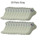 10/20/30 Pairs Ankle Socks Men Women Cotton Brand | SAMAG