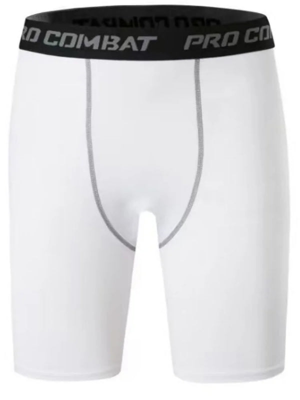 Men's Leggings Compression Pants Sports Leggings Basketball Quarter Shorts Quick Drying Running Training Stretch Fitness Pants