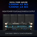FUHAM KS2500 Power Amplifier 2/4 Channel  8 Ohm 1200W Audio Amplifier Digital Amplifier Audio DJ Stage Performance