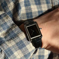 CILOA Black Square Tank Watch for Men, Retro Luxury Gift, High Quality, 2025 New Waterproof Simple High-End Quartz Watch