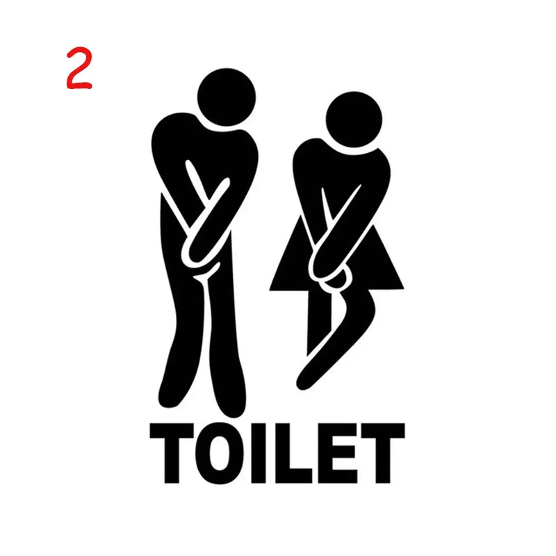 Waterproof Bathroom Home Art Door Decor Removable Wall Sticker Vinyl Poster Toilet Decals Fashion High Quality
