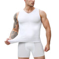 Men's V Neck Shapewear Compression Sleeveless Vest Breathable Slim Fit Undershirt for Running Fitness Daily Casual Summer Wear