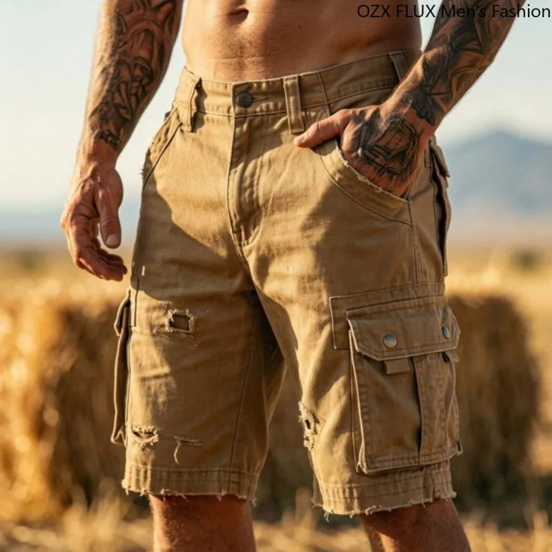 Summer Men Cargo Pants Shorts Waterproof Outdoor | SAMAG