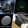 BINBOND Electronic Watch For Men Sports Wristwatch With Electronic Movement LED High-definition Waterproof Luminous Reloj