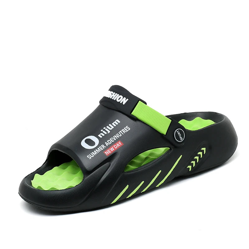 Men Slippers New Summer EVA Soft-soled Platform Slides Sandals Indoor Outdoor Walking Beach Shoes Flip Flops Mens Shoes