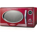 2026 hot sale l L Retro Countertop Microwave Oven, 800-Watt, 0.9 Cu Ft - 12 Pre-Programmed Cooking Settings - Digital Clock, Kit