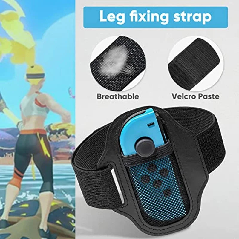 Leg Strap for Switch Sports Play Soccer for JoyCons Switch OLED Model Controller Game Accessories,Adjustable Elastic Strap