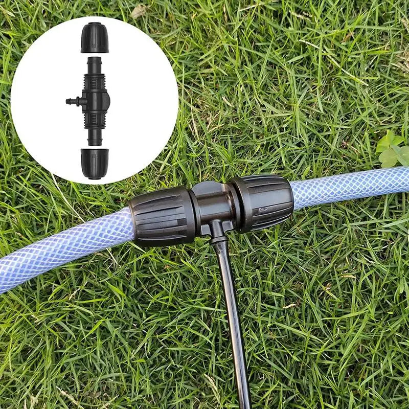 2~10Pcs 16mm PE Pipe Connectors Garden Watering Irrigation Joints Agricultural Irrigation Quick Connector Straight Elbow Tee