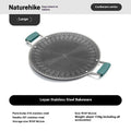 Naturehike Camping Grill Pan Stainless Steel Thick Bottom Honeycomb Plate Design Outdoor Picnic Cookware Grill Pan With Handle