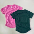 1-2 Pieces Sports Sets Short Sleeve Seamless Yoga Top Gym Suit T-shirt Set Fitness Set Women Workout Running Sports Shorts