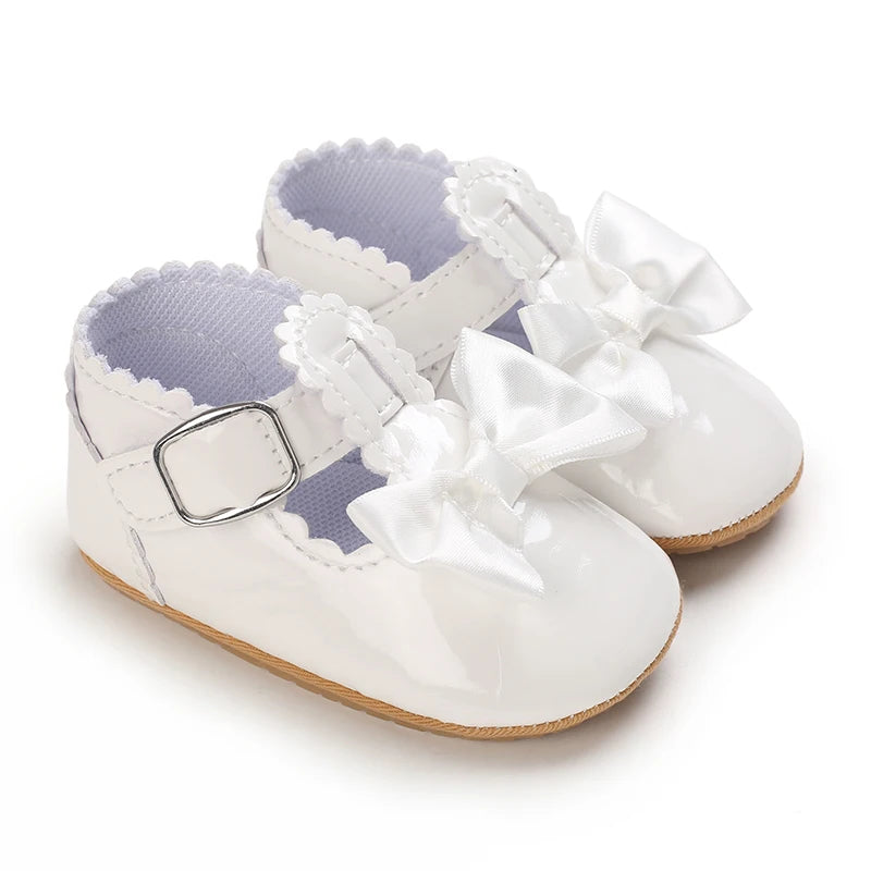 NEW Baby Baptist Shoes Girl Boy Shoes Lace Rubber Sole Anti-slip Toddler First Walkers Infant Crib Shoes Newborn Girl Moccasins