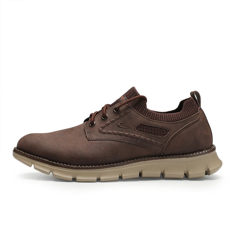 Men's British Style Oxfords Leather Casual Shoes Spring Autumn Retro Fashion Big Size 48 49 Comfortable Gentleman's Footwear