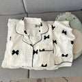 2 Summer Short-Sleeve Pajama Set for Women, Comfortable | SAMAG