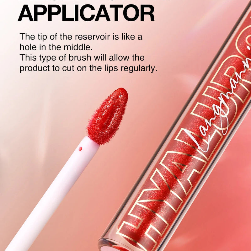 Pearlescent Glitter Plumping Lip Gloss Diamond Glitter Nude Pink Liquid Lipstick Shiny Glass Waterproof Sexy Lip Tint Lip Makeup