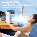 Portable Desktop USB Mobile Air Cooler Fan Household Mini Air Conditioner Fan Large Water Tank Atomization Humidifying Quick