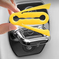 Silicone Car Door Latch Covers 4 Piece Shock Absorption Pad Noise Reduction Car Silicone Door Latch Protective Cover for Suv