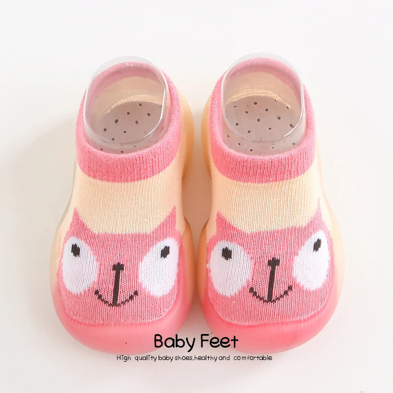 Baby Socks Shoes Boy Girl Fashion Toddler Shoes Anti-Slip  Soft Rubber Shoes Animal Style New Arrival Baby First Walker Autumn