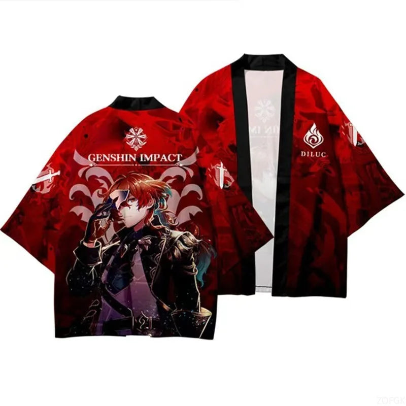 New 3D Printed Kimono Cape Cardigan Anime Chuyin Style | SAMAG