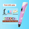 3D Pen Drawing Printing Pen With LCD Screen Compatible PLA Filament Toys Safe Paiting for Children DIY Christmas Birthday Gift