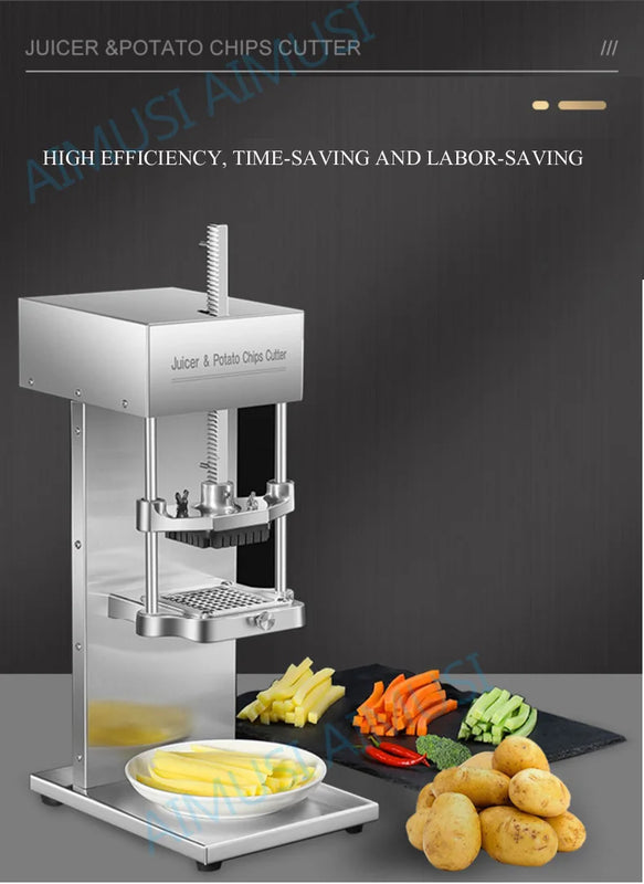 Electric Potato Cutter Shredder French Fries Slicer Potato Chips Making Machine Kitchen Tools