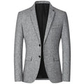Brand Spring Autumn Men Tweed Blazer Two Buttons Notched | SAMAG
