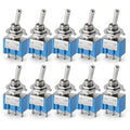 10pcs ON-OFF-ON / ON-ON Miniature Toggle Switches Mini MTS-102 103 202 203 Power Button Switch Car